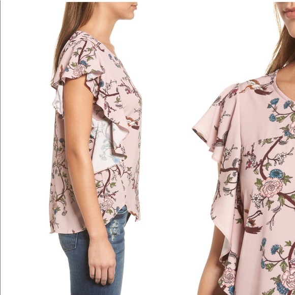 Bobeau Ruffle Top - Picture 3 of 6